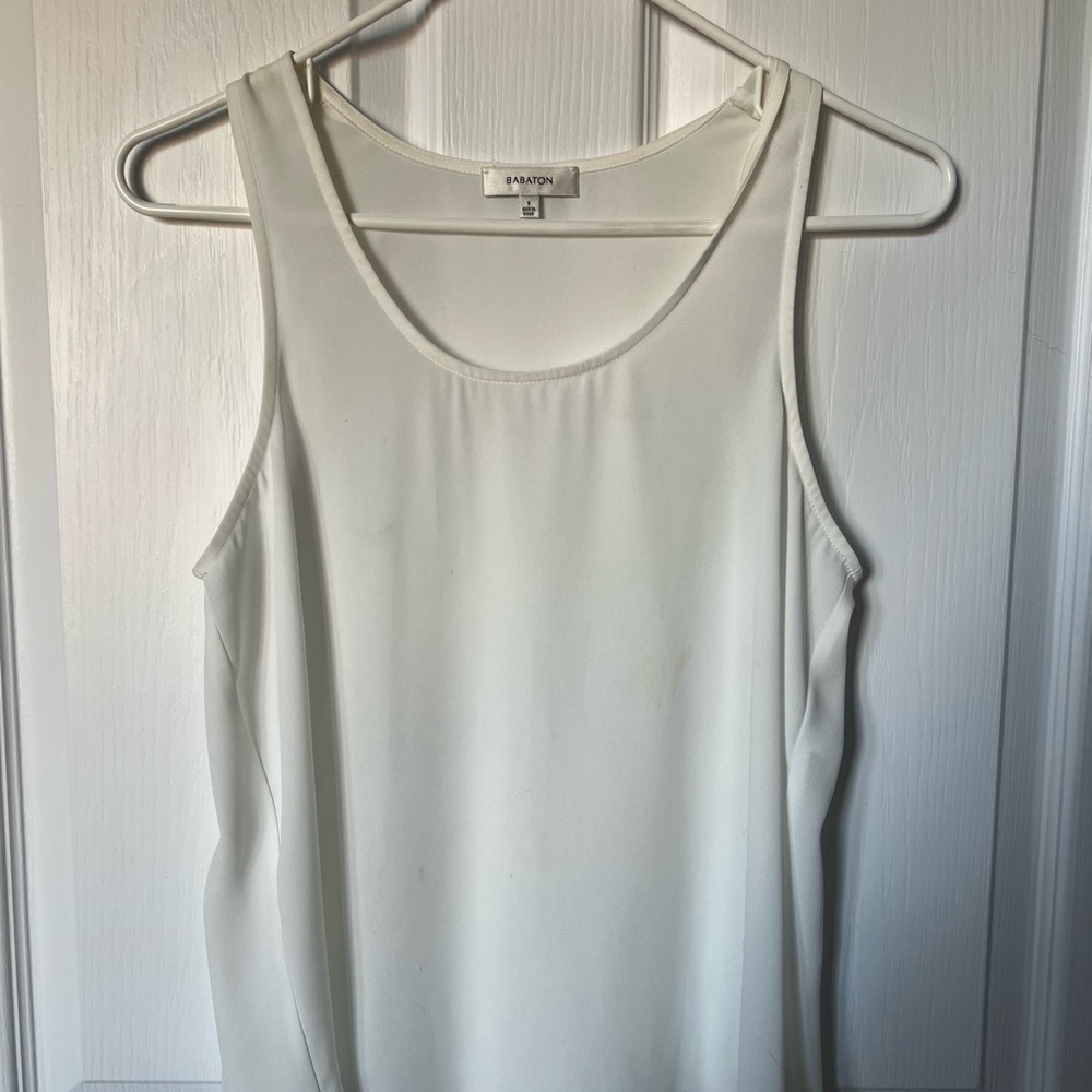 Babaton Sheer Cream Tank Top
